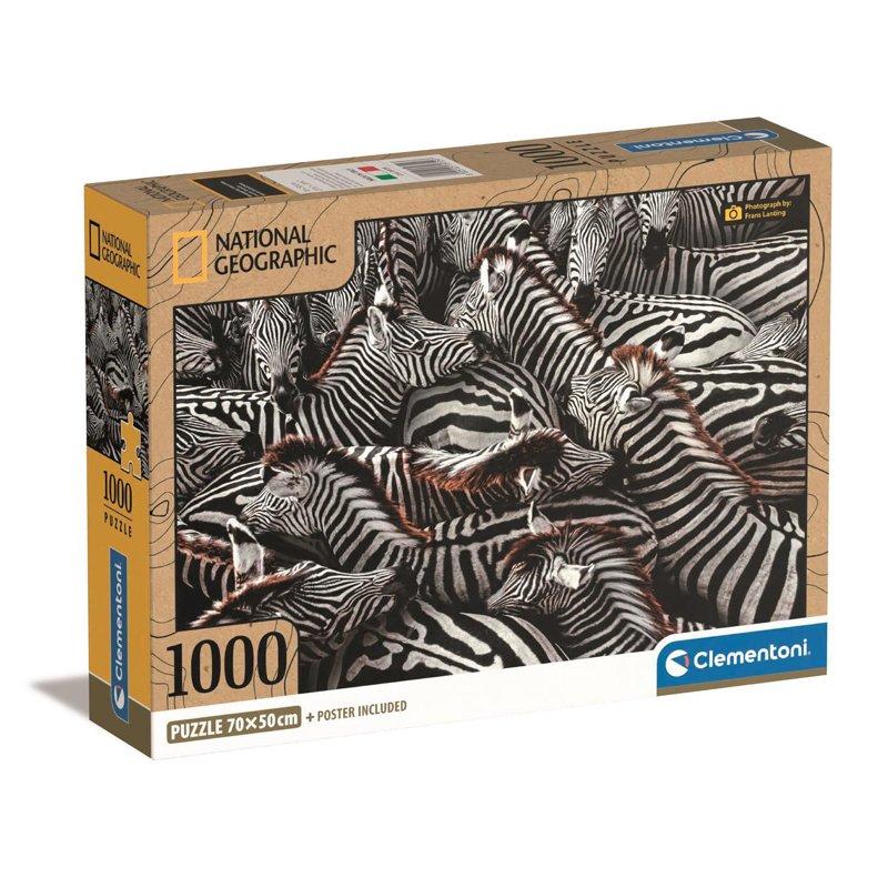 CLEMENTONI Pussel 1000 Pcs CB High Quality Collection Zebra