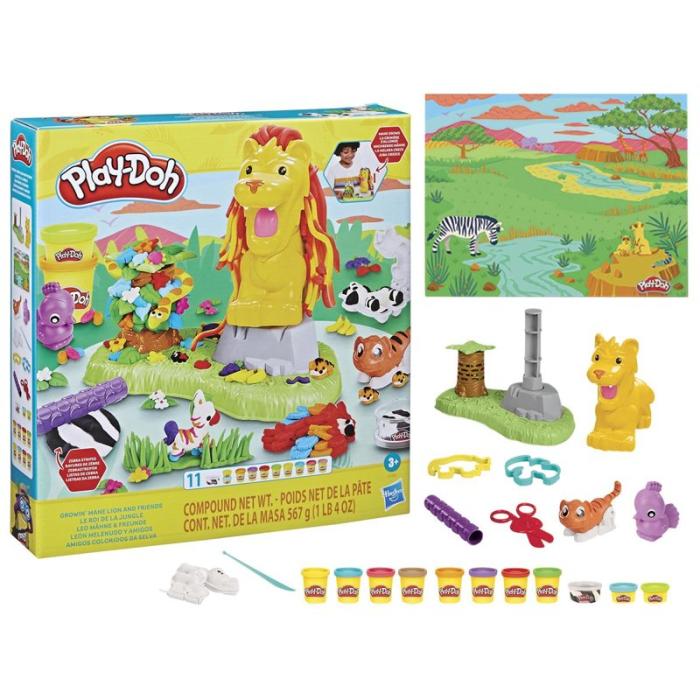 PLAY-DOH - PLAY-DOH Grown Mane Lion And Friends Playset