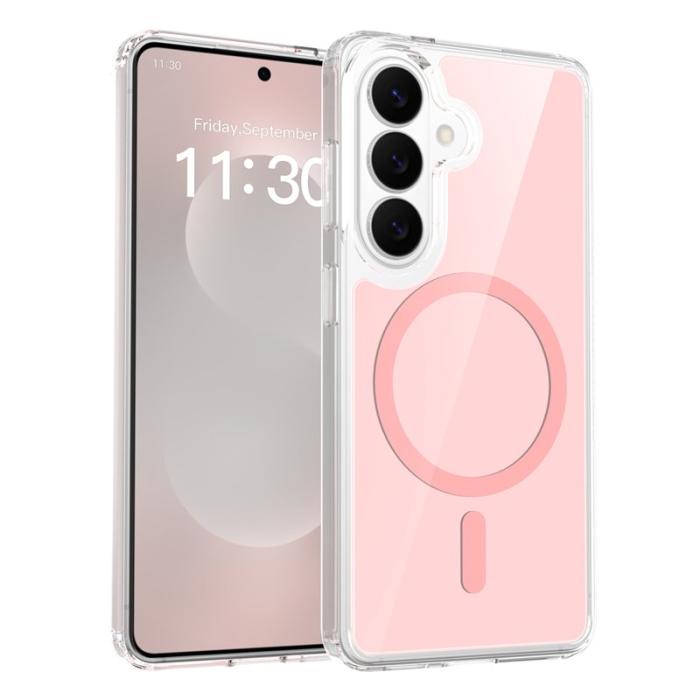 OEM - Mobilskal för Samsung Galaxy S26 Magnetiskt TPU + PC - Rosa