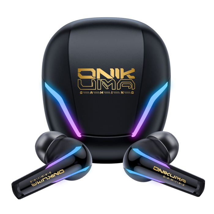 ONIKUMA - ONIKUMA TWS Trådlösa Bluetooth Hörlurar In-ear Vattentäta IPX4 T27 - Svart
