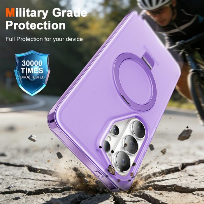 OEM - Mobilskal för Samsung Galaxy S26 Ultra Magnetiskt Kickstand TPU + PC - Lila