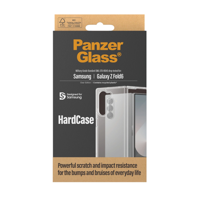 Panzer - PanzerGlass Galaxy Z Fold 6 Mobilskal Hård Antibakteriell - Transparent