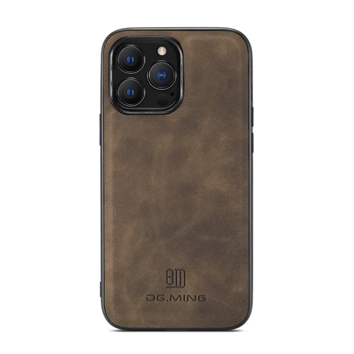 DG.MING - DG.MING iPhone 16 Pro Max Mobilskal Hybrid Läder - Coffee