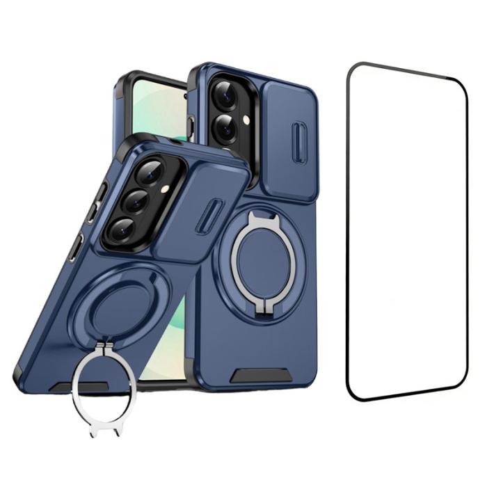 OEM - Mobilskal för Samsung Galaxy S26 Magnetiskt TPU + PC med skärmskydd - Blå