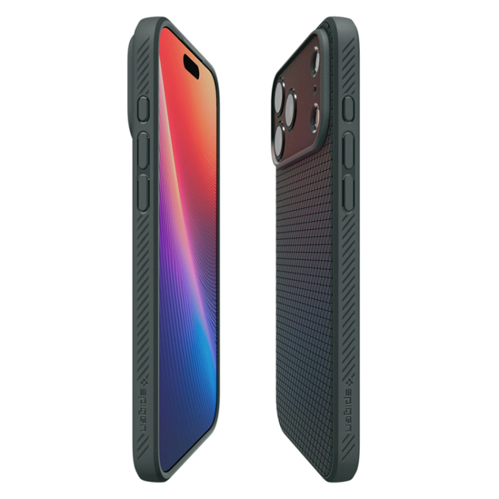 Spigen - Spigen iPhone 17 Pro Mobilskal Liquid Air - Abyss Grön