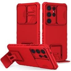 OEM - Mobilskal f&ouml;r Samsung Galaxy S26 Ultra Kamera Skydd PC + TPU - R&ouml;d