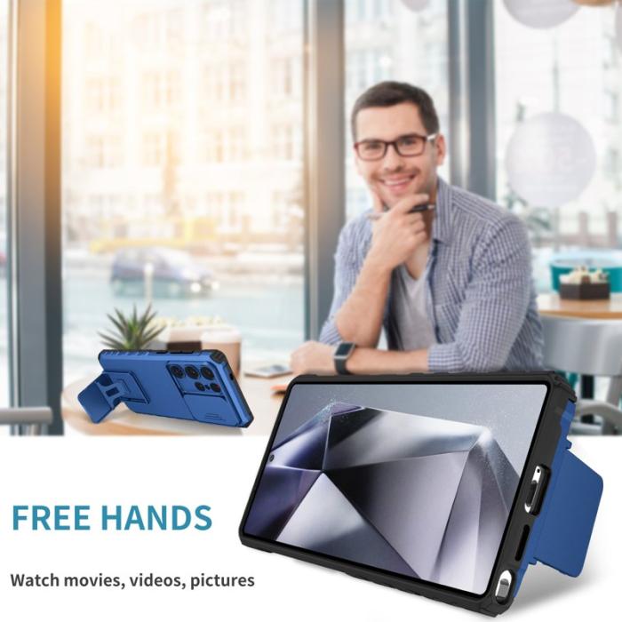 OEM - Mobilskal för Samsung Galaxy S26 Ultra Kamera Skydd PC + TPU - Blå