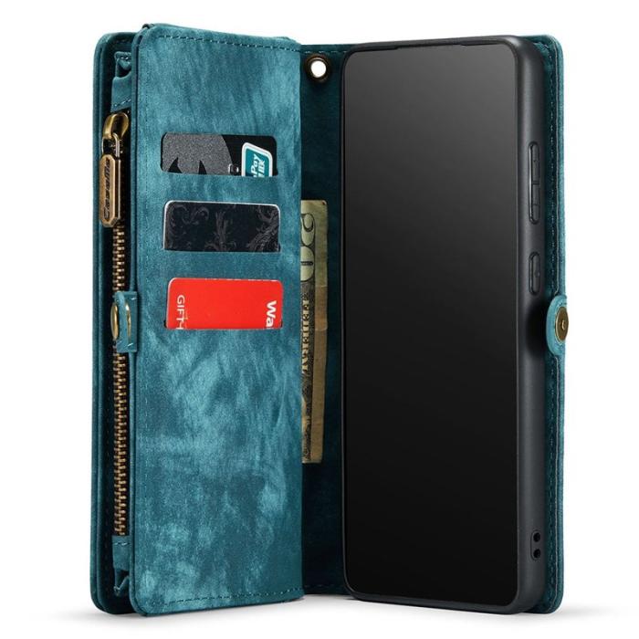 Caseme - CASEME 008 Series Samsung Galaxy A53 5G Konstläder Plånboksfodral Blå
