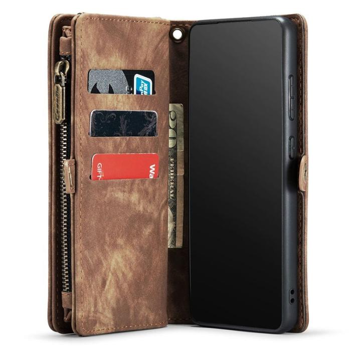 Caseme - CASEME 008 Series Samsung Galaxy A53 5G Konstläder Plånboksfodral Brun