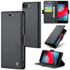 Caseme - CASEME Pl&aring;nboksfodral Konstl&auml;der f&ouml;r iPhone 6 Plus/7 Plus/8 Plus - Svart