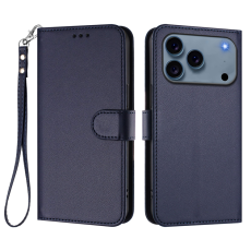 A-One Brand - iPhone 17 Pro Max Plånboksfodral Läder med Handledsrem - Blå