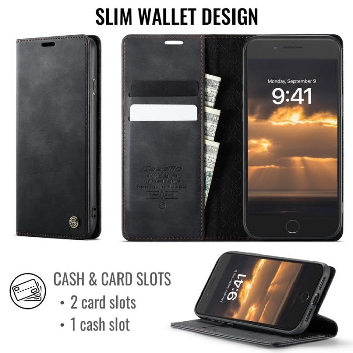 Caseme - CASEME 033 Series Fodral för iPhone 7/8/6 Plus - Svart