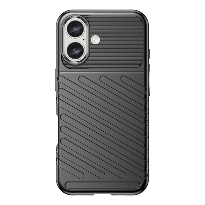 OEM - iPhone 16 Plus Mobilskal Silikon Thunder - Svart