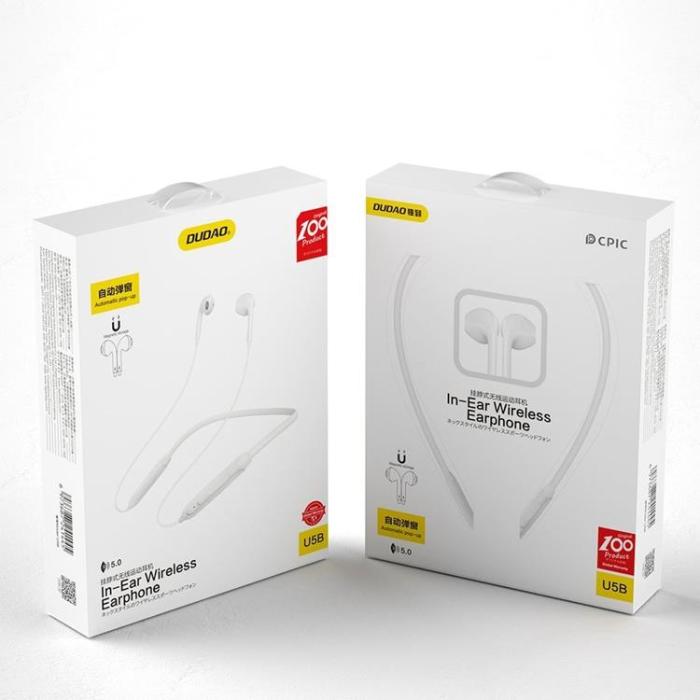 Dudao - Dudao Magnetic Bluetooth Trådlös Hörlurar - Vit