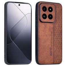 AZNS - AZNS Xiaomi 14 Pro Fodral KonstL&auml;der - Non-Slip - Brun