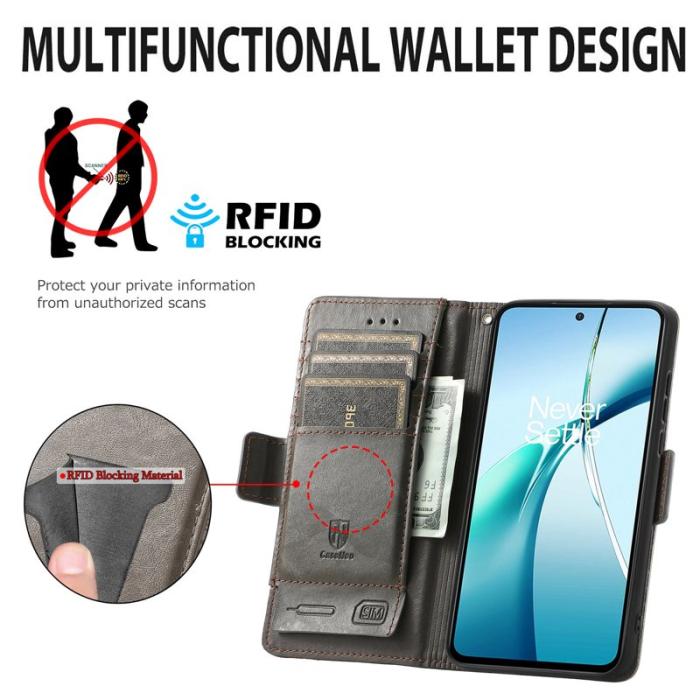 CASENEO - CASENEO Mobilskal till Xiaomi 15 Ultra KonstLäder - Grå med RFID-blockering
