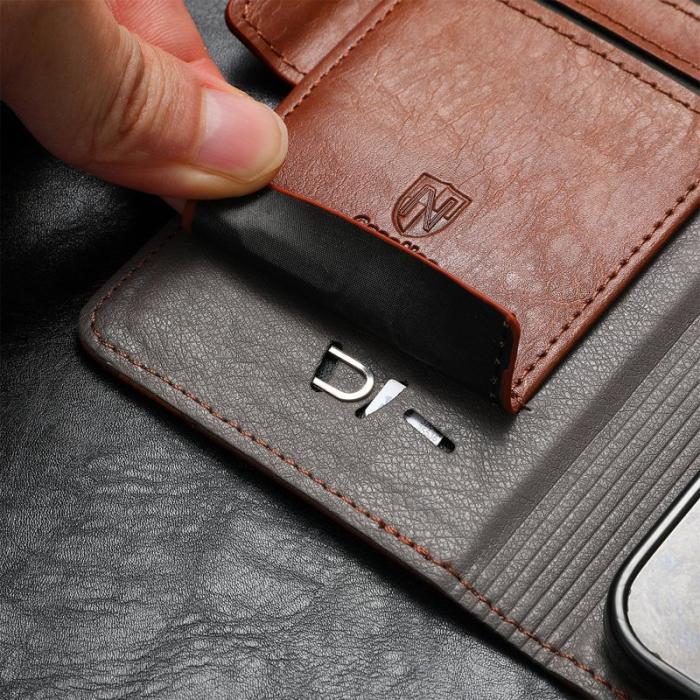CASENEO - CASENEO Mobilskal till Xiaomi 15 Ultra KonstLäder - RFID-skydd - Mörkbrun
