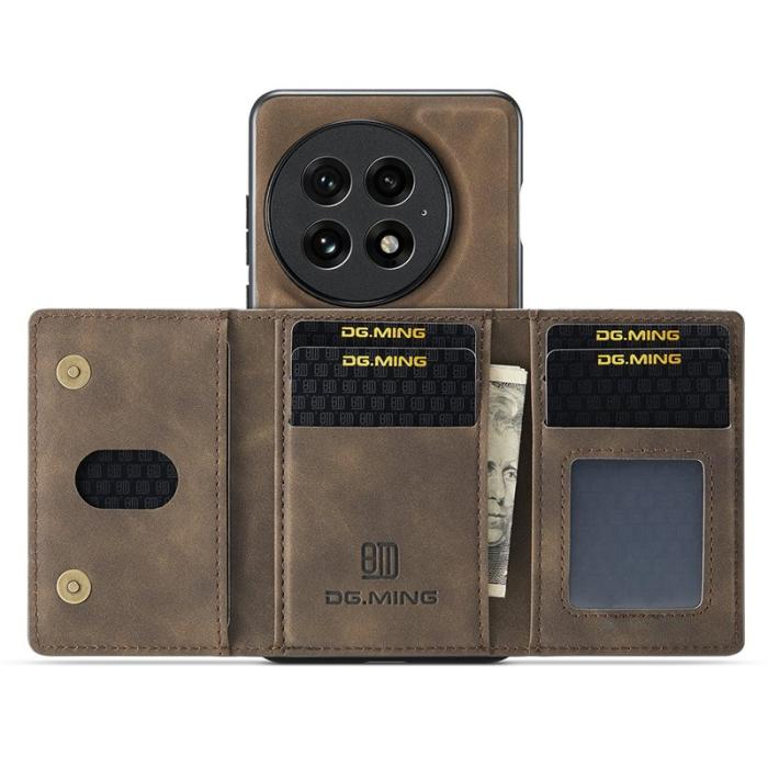 DG.MING - DG.MING M2 Series Mobilskal till OnePlus 13 PU + PC + TPU - Brun