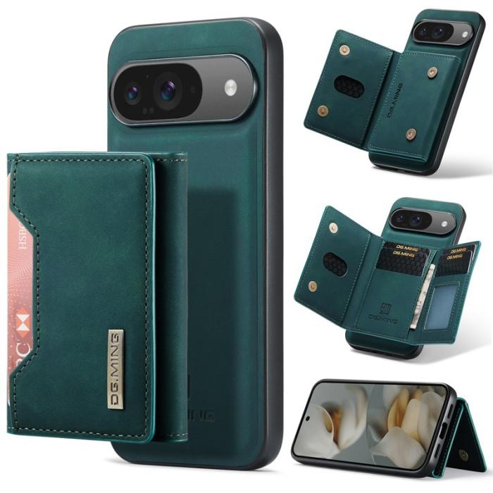 DG.MING - DG.MING Pixel 10 Konstläder Plånboksfodral PU + PC + TPU - Grön