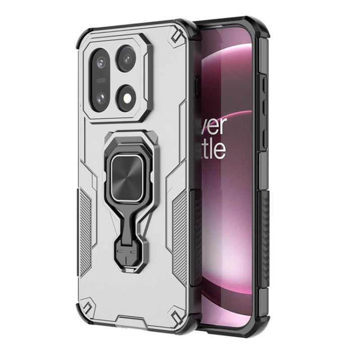 A-One Brand - OnePlus 15 5G Mobilskal Rotatable Ring Kickstand - Grå