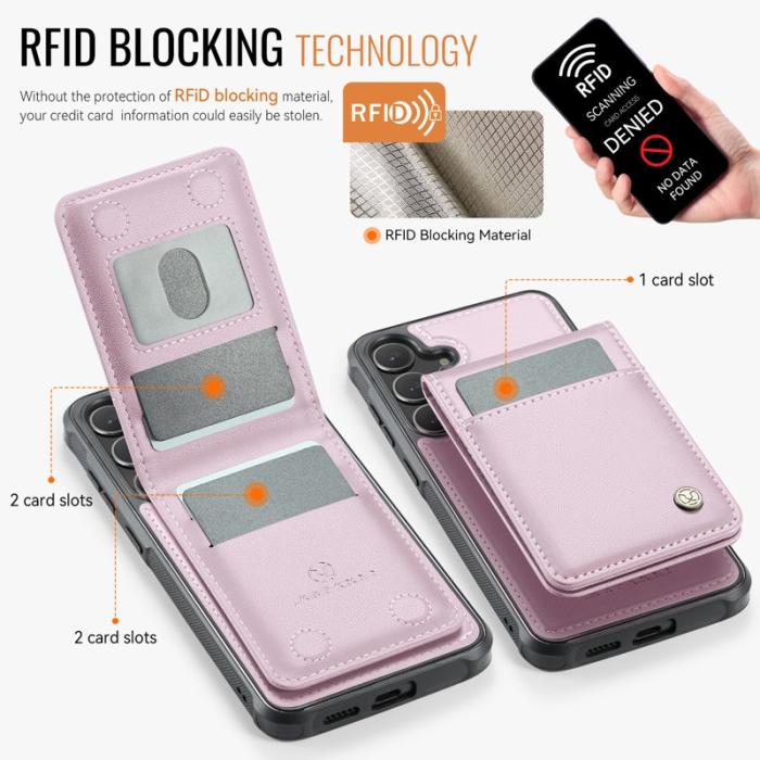 JEEHOOD - JEEHOOD J06 Mobilskal till Samsung Galaxy S23 FE MagSafe RFID Skydd Rosa