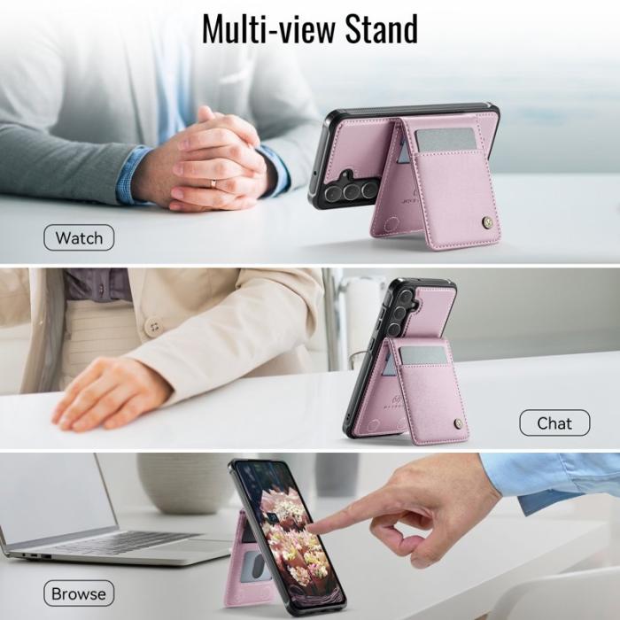 JEEHOOD - JEEHOOD J06 Mobilskal till Samsung Galaxy S23 FE MagSafe RFID Skydd Rosa