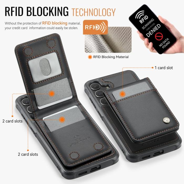 JEEHOOD - JEEHOOD J06 Mobilskal till Samsung Galaxy S23 FE MagSafe Svart