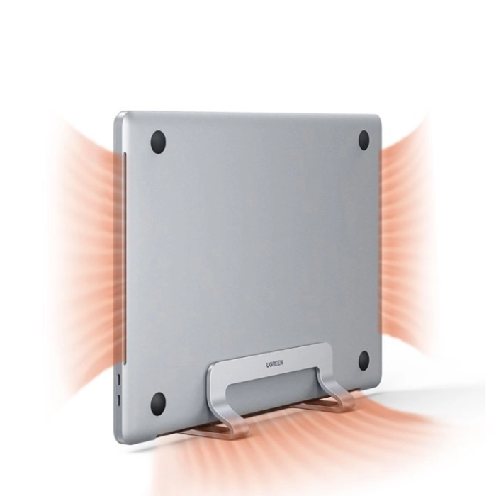 Ugreen - Ugreen Vertikalt Stativhållarställ för MacBook Laptop Tablet - Silver