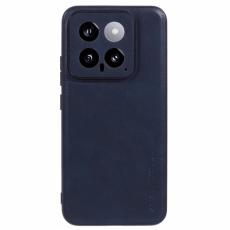 X-Level - X-LEVEL Bojue-3 Mobilskal till Xiaomi 14 L&auml;derbel&auml;ggning Bl&aring;