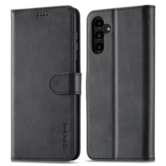 LC.imeeke - LC.IMEEKE Samsung Galaxy S24 FE Plånboksfodral Konstläder - Svart