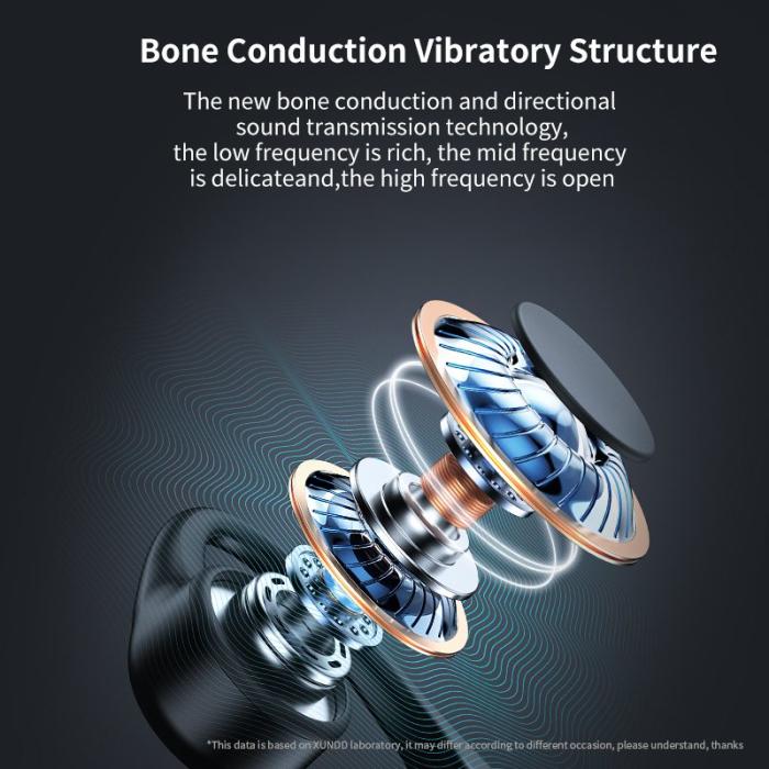 XUNDD - XUNDD X26 Bone Conduction Hörlurar Bluetooth Svart