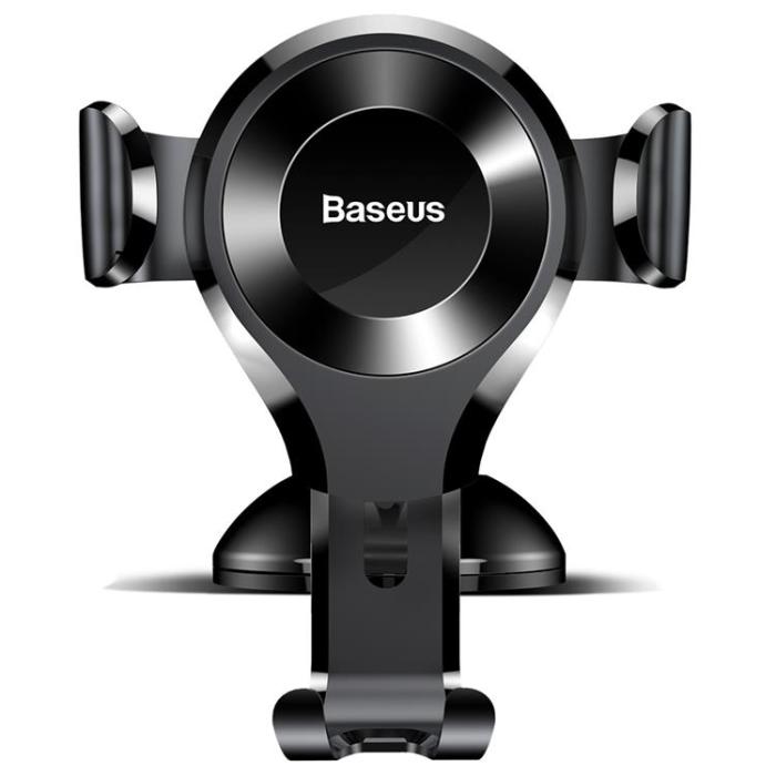 BASEUS - Baseus Gravity Bilhållare Instrumentbrädan Vindruta - Svart