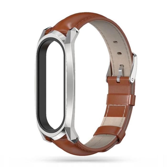 UTGATT - Tech-Protect Xiaomi Mi Smart Band 7 Armband Herms - Brun