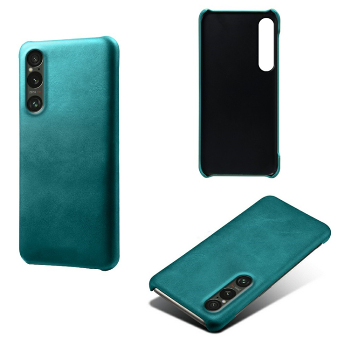 A-One Brand - Sony Xperia 1 VII Mobilskal Calfskin Texture PU-Läder - Grön
