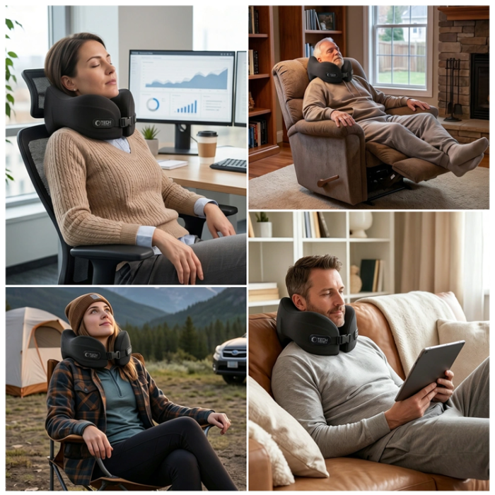 Tech-Protect - Tech-Protect ComfortRest Resekudde för Nacken - Svart