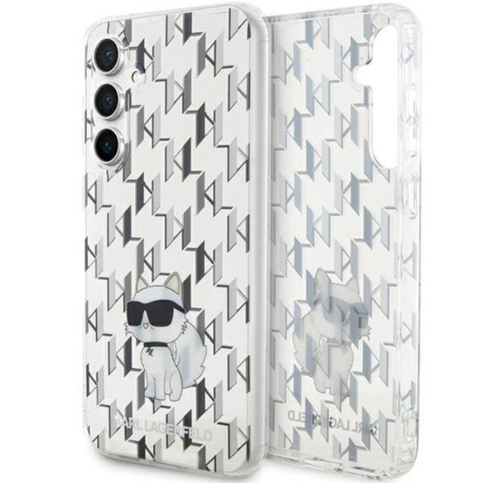 KARL LAGERFELD - Karl Lagerfeld Galaxy S23 FE Mobilskal Monogram Choupette - Transaprent