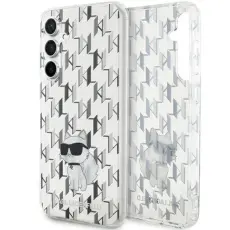 KARL LAGERFELD - Karl Lagerfeld Mobilskal till Galaxy S23 FE Monogram Choupette - Transaprent