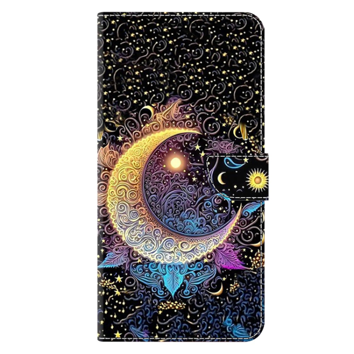 A-One Brand - Galaxy A17 5G Plånboksfodral Pattern Printing - Bright Moon
