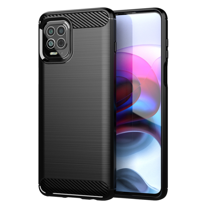 OEM - Motorola Moto G100/Edge S Skal Carbon Flexible - Svart