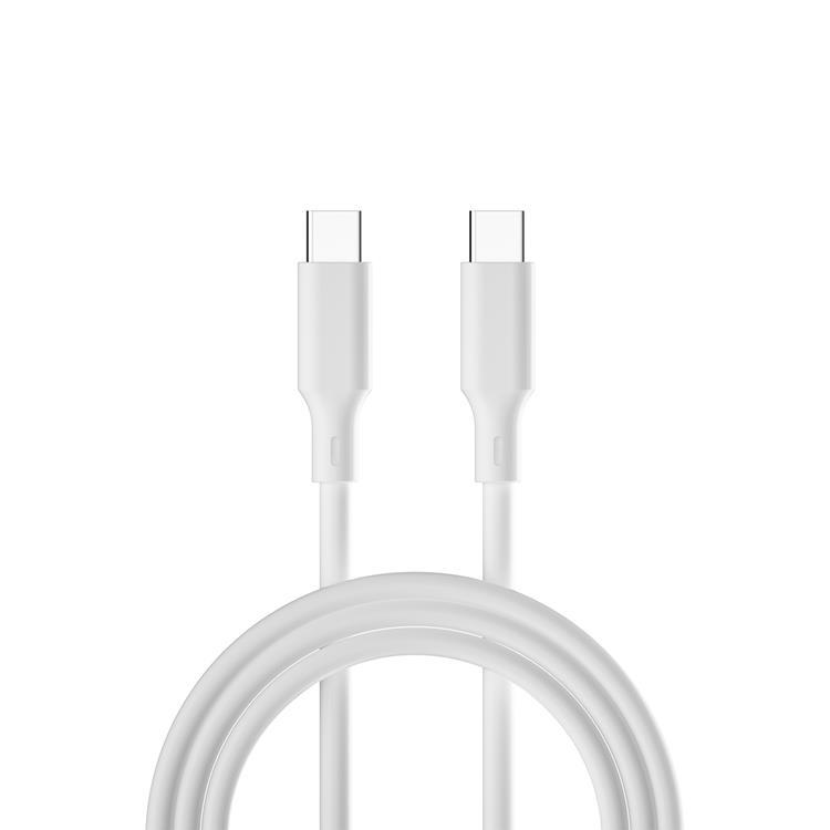 Forever USB-C till USB-C Kabel 3A 1.5m KR15-CC-00 - Vit | 3541 | AlltMobil