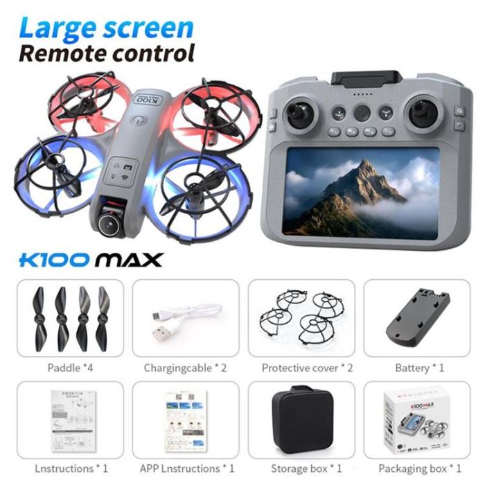 XKJ - XKJ HD Flygfotograferingsdrönare Flödespositionering med Skärm k100