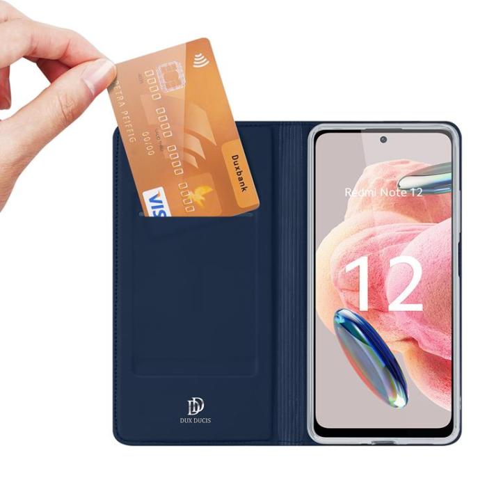Dux Ducis - Dux Duxis Xiaomi Redmi Note 12 4G Plånboksfodral Skin Pro - Blå