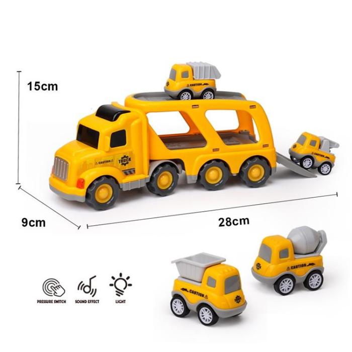 OEM - Barnlastbilar Leksaker Friktionsdrivna Minibilar för Barn (Ålder 1+) - Gul