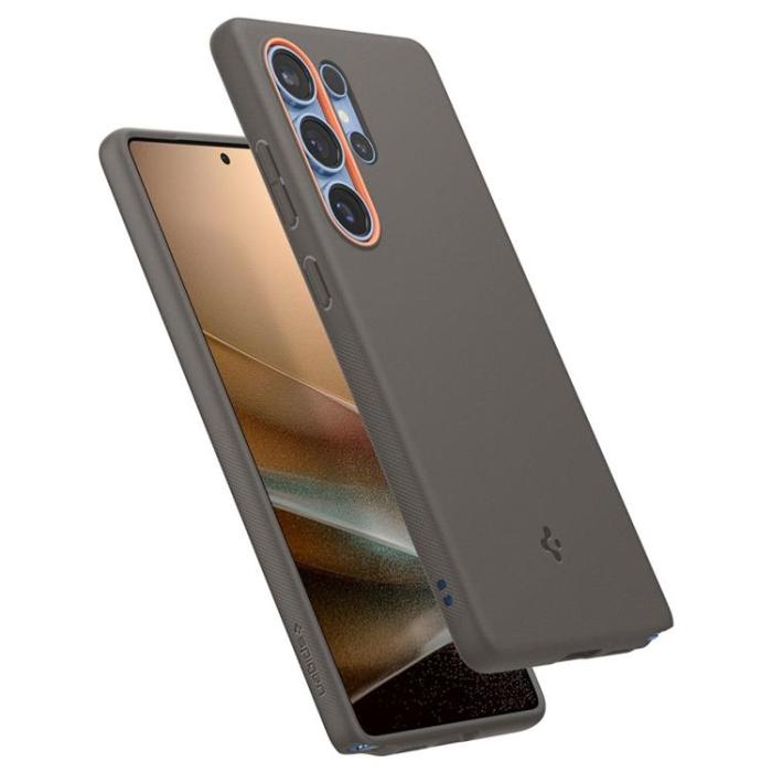 Spigen - Spigen Galaxy S25 Ultra Mobilskal Magsafe Nano Pop - Papaya Grå