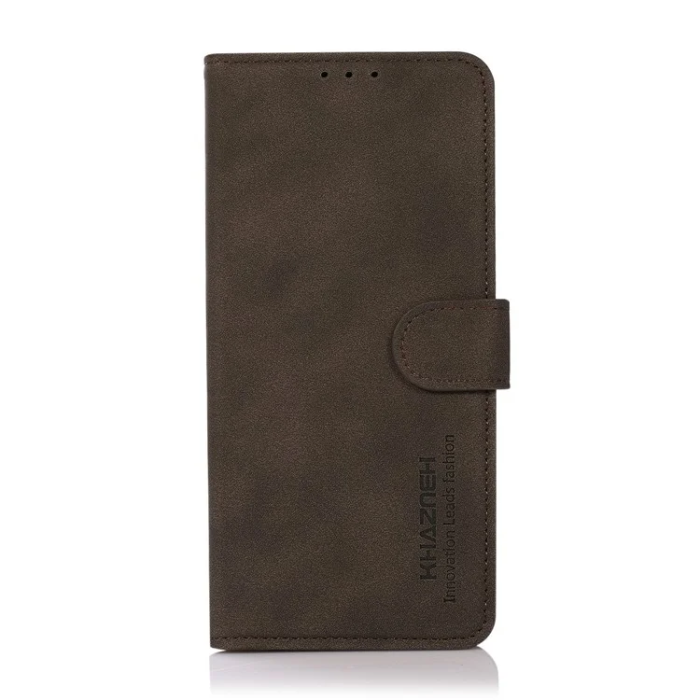 KHAZNEH - Khazneh iPhone 17 Pro Max Plånboksfodral Läder - Brun