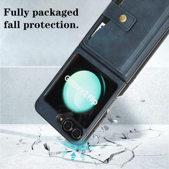 A-One Brand - Galaxy Z Flip 6 Mobilskal MagSafe Detachable Korthållare Kickstand
