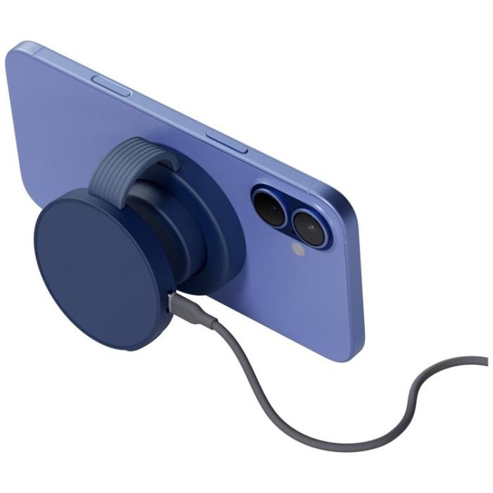 ENERGEA - Energea 3in1 MagSafe Trådlös Laddare iPhone Watch AirPods Bazic - Blå