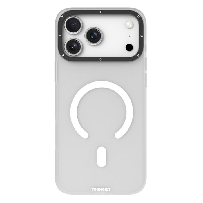 YOUNGKIT - YOUNGKIT iPhone 17 Pro Mobilskal MagSafe PET TPU - Vit