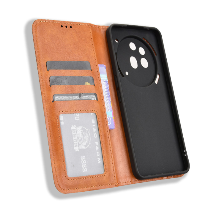 A-One Brand - Nothing Phone (3a) Pro Plånboksfodral Retro Kickstand - Brun