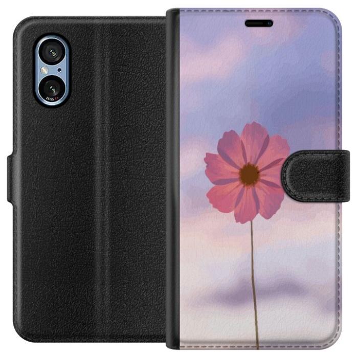 iSecrets - Plånboksfodral till Sony Xperia 10 VI med Rosa blomma